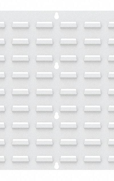 AKRO-MILS Louvered Panel: 20 in x 36 in x 5/16 in, 1 Sides, 0 Bins, White - Wall-Mount Louvered Panels Without Bins