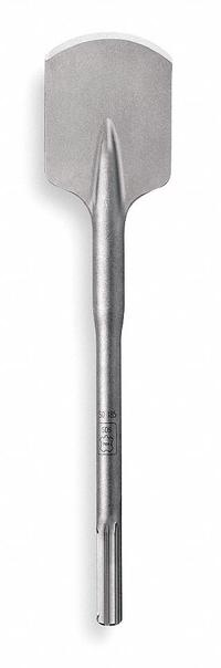 DEWALT Chisel Bit: 4 in Head Wd, 4 in Overall Lg, 45/64 in Shank Dia, 45/64 in Shank Hex Size (MPN DW5848B). Key specifications — attr253714: Tile Chiseling; attr277143: DEWALT.