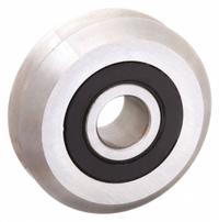 PBC LINEAR V-Guide Wheel Bearing: 2.36 in OD, 303 Stainless Steel, For Size 4 V-Guide Rails, VWSS4. Key specifications — Material: 303 Stainless Steel; Lubrication: Permanently Greased; For Use With: V-Guide Rail; Manufacturer Part Number: VWSS4; Brand: PBC LINEAR; Size: 4; Bearing Protection: Sealed; For Rail Size: Size 4 V-Guide.