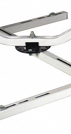 QUICK-SLING Gas Ceiling Heater Mounting Bracket: Compatible with Unit Heaters, Steel (MPN QSWI3000). Key specifications — Product Type: Mounting Brackets; Compatible with Product Type: Unit Heaters; Compatible Grainger Part Number: 2RYV2; Mounting Type: Flush-Mount Hanger Bar; Joist Mounting Direction: Parallel/Perpendicular; Includes: Swivel Spreader Arm with Circular Adjustment Plate; Overall Dimensions - H x W x D: 5-5/8 in x 20-3/4 in x 24-5/8 in; Brand: QUICK-SLING.