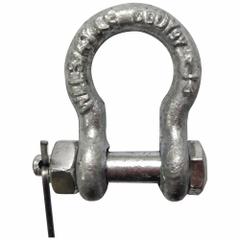 APPROVED VENDOR Anchor Shackle: Anchor Shackle, 1,500 lb Working Load Limit, Alloy Steel, Silver (MPN 55AX94). Key specifications — Body Color: Silver; Brand: APPROVED VENDOR.
