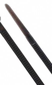 GRAINGER Cable Tie: 4 in Nominal Lg, 1 in Nominal Max. Bundle Dia., 0.1 in Wd, Outdoor Use, 100 PK (MPN 36J128). Key specifications — Outdoor Use: Yes; Color: Black; Brand: GRAINGER.