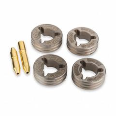 MILLER ELECTRIC Drive Roll Kit: 4-Roll, 1/16 in, V-Groove, 50 Series (MPN 046784). Key specifications — For Welder Series: Millermatic 350P; For Wire Feeder Series: R-115; For Wire Type: Solid; Brand: MILLER ELECTRIC; Manufacturer Part Number: 046784.
