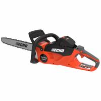 ECHO Battery-Powered Chainsaw Kit: 18 in Bar Lg, Rear Handle, Auto Chain Oiler, 56 V, 40 cc (MPN DCS-5000-18C2). Key specifications — Brand: ECHO.