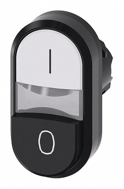 Siemens Multihead Operator: Illuminated, 2 Button, Extended/Flush Profile - Illuminated Multihead Push-Button Operators