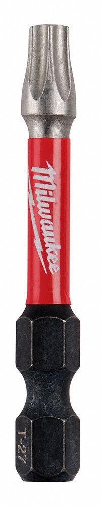 MILWAUKEE Power Bit: Power Bit, T27 Bit Size, Imperial, Torx® Head, T27 Bit Industry Size, Std, Hex (MPN 48-32-4486). Key specifications — attr1119738: Hex; attr1119735: Imperial; attr1119740: Standard; attr1119734: Alloy Steel; attr1119737: Power Bit; attr1119741: MILWAUKEE.