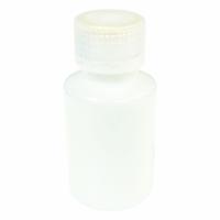 APPROVED VENDOR Reagent Bottle: HDPE, 3 fl oz, 90 mL, Colorless, Closure Included, Polypropylene (MPN BNM090-PK/6). Key specifications — Body Color: Colorless; Closure Attached: Attached; Brand: APPROVED VENDOR; Pre-Cleaned: None; Closure Included: Yes.