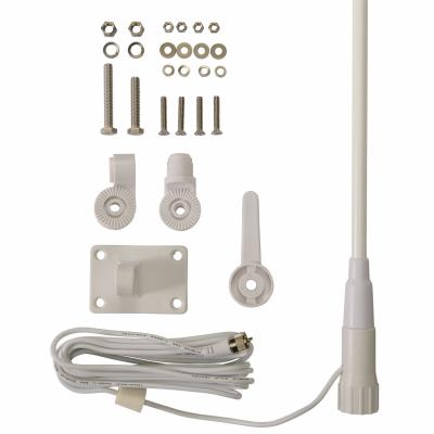 COBRA Antenna: VHF, Fits Cobra, For BlueBound, MRF, VHF, 156 MHz to 162 MHz, 8 ft Overall Lg - Cobra-Compatible Antennas