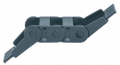 IGUS Mounting Bracket Set: Zipper, 1 Channels, 0.67 in Cavity Ht, 0.98 in Cavity Wd - Mounting Brackets for Standard Cable Carriers