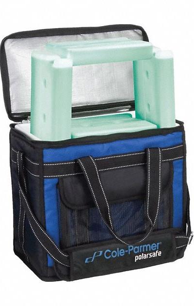 COLE-PARMER Cryogenic Storage Box: 15 in Overall Lg - Specimen Transport Coolers