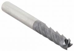 WIDIA HANITA Square End Mill: Carbide, TiAlN Coated, 4 Flute, 3/8" Mill Dia, 1-1/2" LOC, 4" OAL (MPN TF4V1510004S)