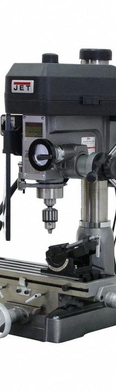 JET Mill Drill: JMD-15, Belt Drive, 1 hp, 115/230V, w/ DRO (MPN 350125). Key specifications — attr1088426: R8; attr1088377: JET; attr1096869: Round.