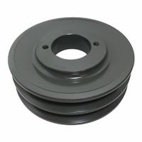 APPROVED VENDOR V-Belt Sheave: 2AK46H, 2 Groove, 4.45 in OD, Bushed Bore, H/QT, Cast Iron. Key specifications — Pulley Industry Number: 2AK46H.