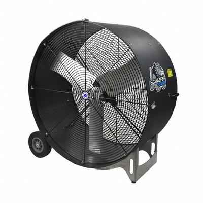 SCHAEFER Circulating Fan: 36 in Blade Dia, 115V AC, Mobile, 1/2 hp, Direct Drive - Standard Industrial Floor Fans