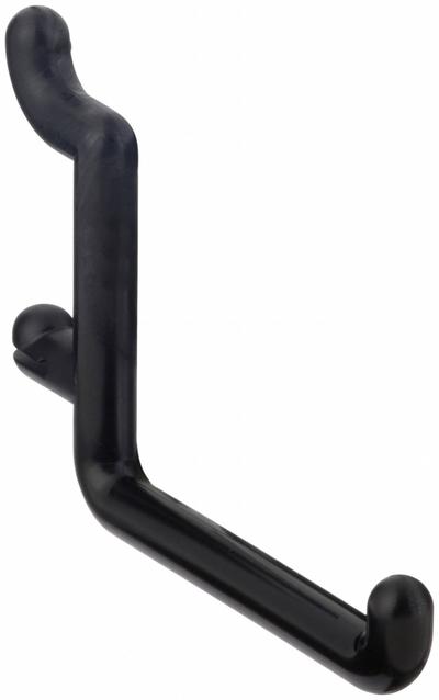 FUNCTIONAIRE Single Rod Pegboard Hook: 1/4 in Peg Hole, For 1 in Pegboard Hole Spacing - Hooks for Round-Hole Pegboard