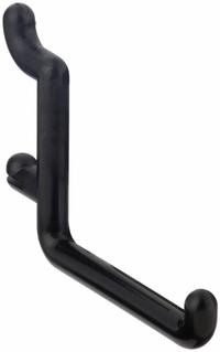 FUNCTIONAIRE Single Rod Pegboard Hook: 1/4 in Peg Hole, For 1 in Pegboard Hole Spacing, Black, 25 PK (MPN 25-FH4-4). Key specifications — Color: Black; For Tool Type: Wrenches; Locking System: Snap-On; Mounting Type: Surface; Material: Thermoplastic; Accessory Type: 90-Degree Single Hook; Brand: FUNCTIONAIRE.