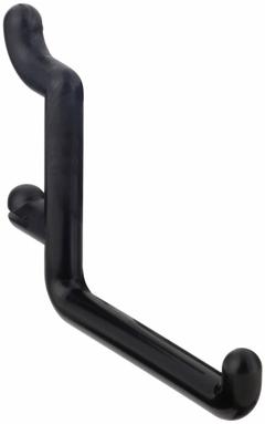 FUNCTIONAIRE Single Rod Pegboard Hook: 1/4 in Peg Hole, For 1 in Pegboard Hole Spacing, Black, 25 PK (MPN 25-FH4-4). Key specifications — Color: Black; For Tool Type: Wrenches; Locking System: Snap-On; Mounting Type: Surface; Material: Thermoplastic; Accessory Type: 90-Degree Single Hook; Brand: FUNCTIONAIRE.