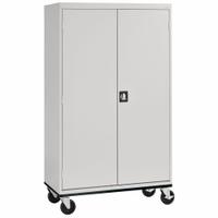 SANDUSKY Storage Cabinet: Hanging Rods/Shelves, Full Ht (59" and Taller), 46 in Overall Wd, Solid (MPN TAWR462472-05). Key specifications — Cabinet Color: Gray; Frame Assembled: Assembled; Brand: SANDUSKY.
