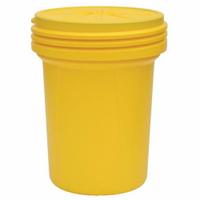 EAGLE Salvage Drum: HDPE, 30 gal, Screw-On Lid, Unlined/No Interior Coating, 28 1/4 in x 22 1/2 in (MPN 1600SL). Key specifications — Drum Material: HDPE; Drum Head Type: Open Head; UN Rating Solids: 1H2/Y180/S; UN Rating Liquids: 1H2/Y180/S; Interior Lining: Unlined/No Interior Coating; Drum Message Text: None; For Holding: Cans; Brand: EAGLE.