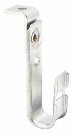 B-LINE BY EATON J-Hook: Screw-On with Locking Latch, 3/4 in Max. Bundle Dia., Galvanized Steel (MPN BCH12-RB). Key specifications — Material: Galvanized Steel; Mounting: Horizontal Mount; Includes Locking Latch: Yes; Color: Silver; Brand: B-LINE BY EATON; Mounting Location: Threaded Rod; Mounting & Attachment (subhead): Screw-On with Locking Latch.