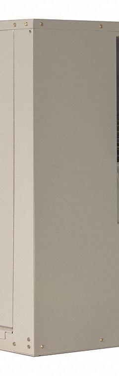 MASTERCOOL Ducted Evaporative Cooler: 2,300 sq ft, 34 5/8 in x 42 in x 48 in, 8 in Pad Thick (MPN AS1C71). Key specifications — Brand: MASTERCOOL; Evaporative Cooler Voltage: 115V AC; Includes Drive Package: Drive Package Included; Drive Package Installation: Factory Installed.