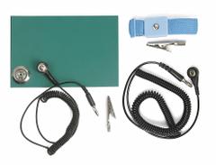 APPROVED VENDOR Static Control Kit: Cord/Ground Line and Alligator Clip/Mat/Wrist Strap, 4ECW4. Key specifications — Includes: Wrist Strap; Brand: APPROVED VENDOR.