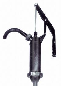 ACTION PUMP Hand Pump: Lever Action, Pump with Spout, PPS/PTFE/Stainless Steel Housing, Piston, PVDF (MPN R490ST). Key specifications — Brand: ACTION PUMP; Housing Material: PPS/PTFE/Stainless Steel; Maximum Flow Rate: 12.8 oz per stroke; Suction Tube Material: PPS; Seal Material: PVDF.