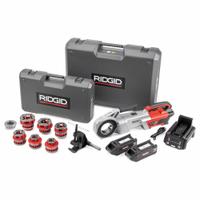 RIDGID Cordless Pipe Threader Kit: Cordless, 60V MAX, RIDGID FXP 60V Series, For 1/8 in to 2 in Pipe (MPN 72023). Key specifications — attr551379: Power Drive; attr551378: NPT; attr553540: 12R; attr551340: Charger; attr551343: 1/2 in to 2 in.