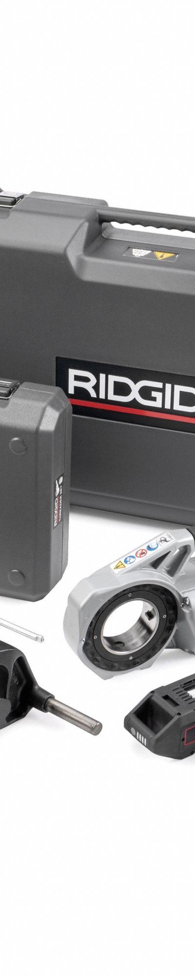 RIDGID Cordless Pipe Threader Kit: Cordless - Ridgid Cordless Handheld Pipe Threaders
