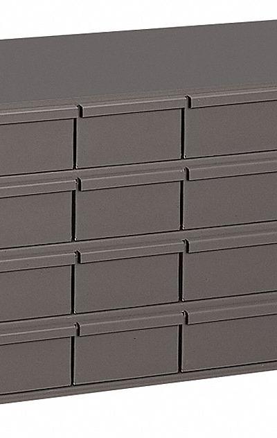 DURHAM MFG Drawer Bin Cabinet: 33 3/4 in x 17 3/4 in x 17 in - Modular Metal Small Parts Drawer Cabinets