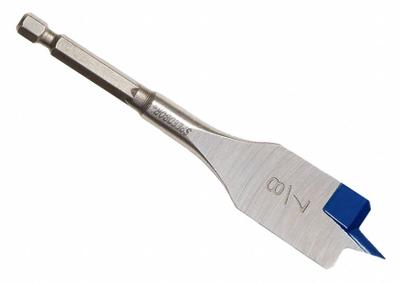 IRWIN Spade Drill Bit: 7/8 in Drill Bit Size, 1/4 in Shank Dia, 4 3/4 in Overall Lg - Quick-Change Hex-Shank Flat Spade Drill Bits