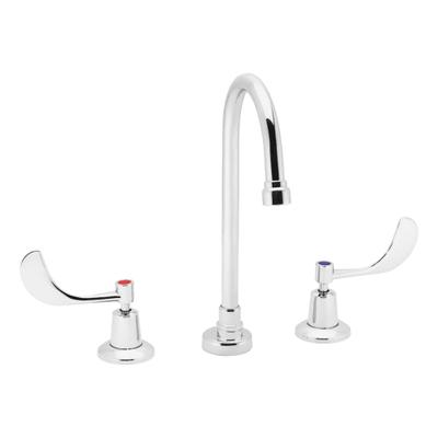 SPEAKMAN Gooseneck Bathroom Faucet: Commander, Brass, Polished Chrome Finish - Widespread Handle Bathroom Faucets