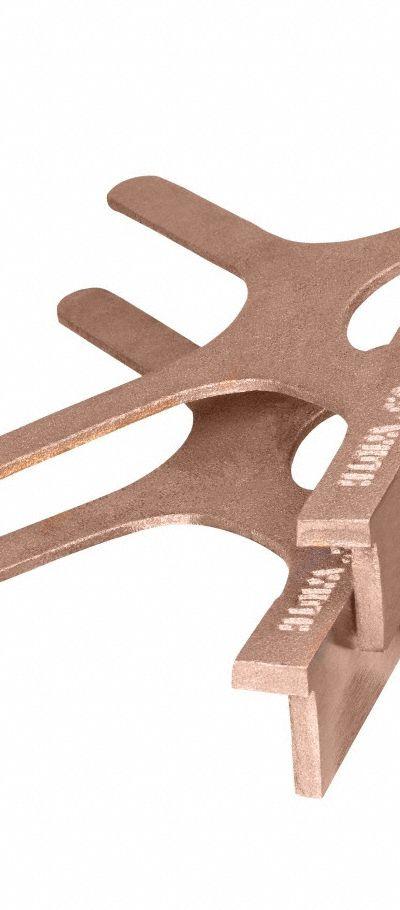PALMGREN Jaw Cap Set: Copper - Hammer-On Vise Jaw Caps