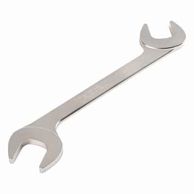 TEKTON Open End Wrench: Chromium Molybdenum Steel, Satin, 30 mm Head Size - Metric, Double End, Open End Wrenches