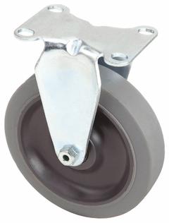 APPROVED VENDOR Plate Caster: Rigid, No Brake, Rubber, 4 in Wheel Dia, 1 1/4 in Wheel Wd, Ball (MPN 1UHZ3). Key specifications — Wheel Bearing Type: Ball; Wheel/Tread Color: Gray; Brand: APPROVED VENDOR; Caster Type: Rigid.