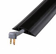Cable Protector: 3 Channels, 7/16 in Max Cable Dia, 4 1/2 in Overall Wd, 1 in Overall Ht, 10 ft Lg (MPN RFD5-10). Key specifications — Color: Black; Brand: CHECKERS; Load Capacity: 440 lb/Axle.