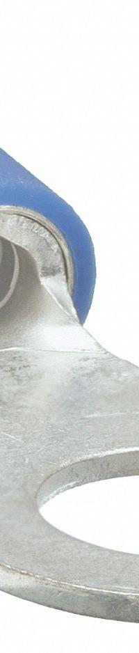 GRAINGER Ring Terminal: Blue, Vinyl Insulation, 3/8 in Stud Size, 16 AWG to 14 AWG Wire Sizes, 600 V (MPN 24C944). Key specifications — attr1308027: GRAINGER.
