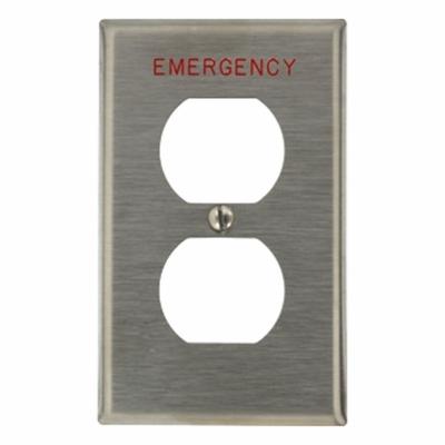 LEVITON Wall Plate: Duplex Outlet, 1 Gang - General Purpose Wall Plates