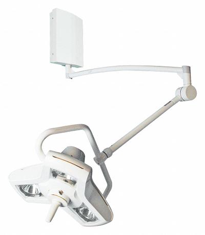 BURTON Surgical Light: Halogen, 80,000 lux @ 40 in, Wall, 3700K, 96 CRI, 35 W Watt - Wall-Mount Medical Lights