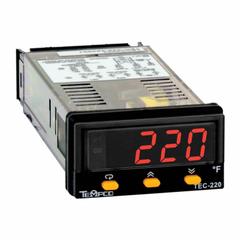 TEMPCO Temperature Controller: TEC-220, 1/32 DIN Size, Universal, PID, 90 to 250V AC, Digital, 0.083 (MPN TEC03030). Key specifications — Brand: TEMPCO; Alarms: Relay-2A; Control Mode: PID; Current: 0.083; Display Type: Digital; Input Voltage: 90 to 250V AC; Output: 2 A Relay; Product Type: Temperature Controller.