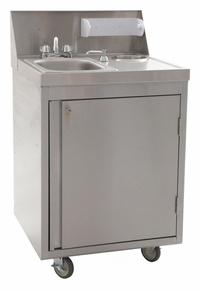 EAGLE GROUP Portable Hand Sink: Water Heater Included, Dual Manual Handle, 0.5 gpm Flow Rate (MPN PHS-S-H). Key specifications — Brand: EAGLE GROUP.