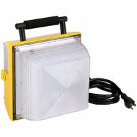 SOUTHWIRE Temporary Job Site Light: 6,000 lm Max Brightness, LED, 1, 1 Brightness Levels, 120V AC (MPN 111085). Key specifications — attr562627: Black/Yellow; attr562654: LED; attr562671: 120V AC; attr562613: SOUTHWIRE; attr873195: 1.