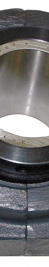 SEALMASTER 4 Bolt Flange Bearing: Tapered Roller, 2 3/16 in Bore, Cast Iron, Set Screws, 6 1/4 in Lg (MPN RFB 203). Key specifications — Bore Type: Cylindrical; Brand: SEALMASTER; Lubricant Material: NLGI #2 Equivalent; Mounting Bolt Size: 5/8 in; System of Measurement: Inch.