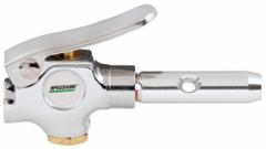SPEEDAIRE Air Gun: Thumb-Lever Grip, Aluminum, 1/4 in Female NPT, 1 Nozzle(s), Straight, Focused (MPN 458J41). Key specifications — attr1328526: Aluminum; attr1328500: Safety Nozzle; attr1328508: SPEEDAIRE; attr1328515: No; attr1328533: Yes.