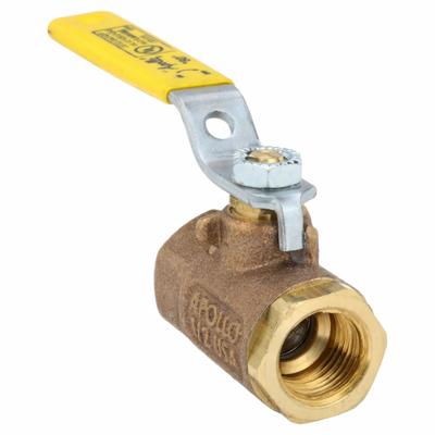 APOLLO Manual Two-Way Ball Valve: 1/2 in, Bronze, Straight, FNPT x FNPT - Bronze Ball Valves