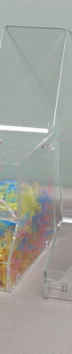 Storage Bin: 7 1/4 in Overall Wd, 11 1/2 in Overall Ht, 12 3/4 in Overall Lg, Acrylic, Clear (MPN 3WHH2). Key specifications — Material: Acrylic; Color: Clear; Product Type: Storage Bin; Brand: UNIMED MIDWEST INC.