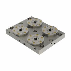 JERGENS Subplate: ZPS, Rectangular, Steel, 225 mm W x 180 mm L x 27 mm H, 18.5 lb Wt, 9 Studs, 30111. Key specifications — attr1036219: Subplate; attr1036220: JERGENS; attr1091702: K5.3; attr1091714: (4) Low Pressure Pneumatic Clamping Modules.