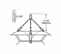 SOUNDSPHERE Hanging Kit: 2 in Overall Ht, 24 in Overall Lg, 48 in Overall Wd, SS-Q, SS-HKL. Key specifications — Product Type: Hanging Kit; Manufacturer Part Number: SS-HKL; Includes: Hanging Kit; Compatible with Series: SS-Q; Brand: SOUNDSPHERE.