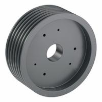 APPROVED VENDOR V-Belt Pulley: B124, 6 Groove, 12.75 in OD, Bushed Bore, SF, Quick Detachable (MPN 6B124SF). Key specifications — Pulley Industry Number: B124; Pitch Diameter: 12 in (4L, A); For Belt Section (broad, with similar types): 4L, A, or AX.