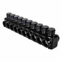 POLARIS Multitap Connector: 10 Port, Double-Sided Entry, 4 AWG – 500 kcmil Wire Size, Black (MPN IPLD500-10). Key specifications — Body Material: Aluminum; Brand: POLARIS.